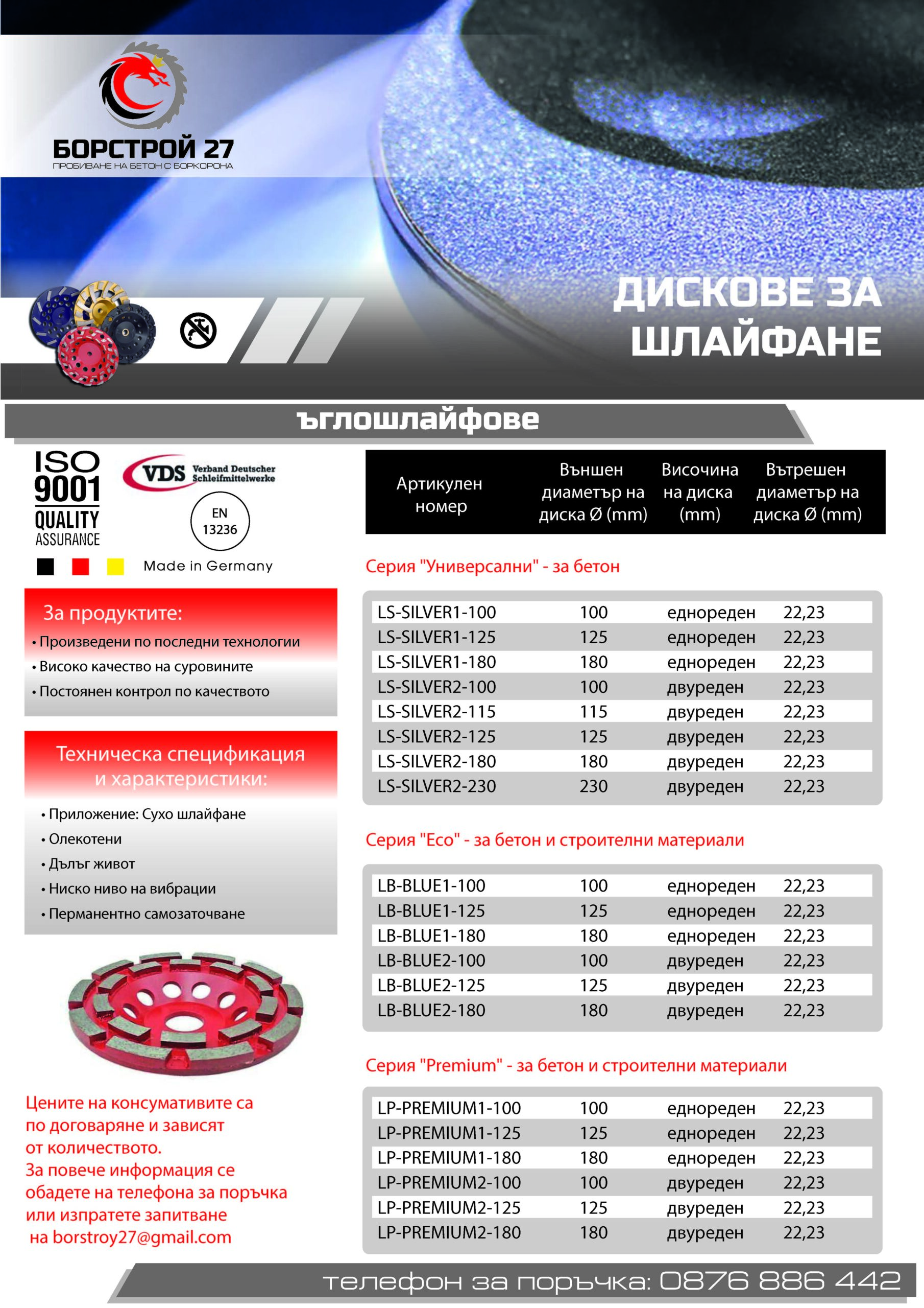 дискове за шлайфане